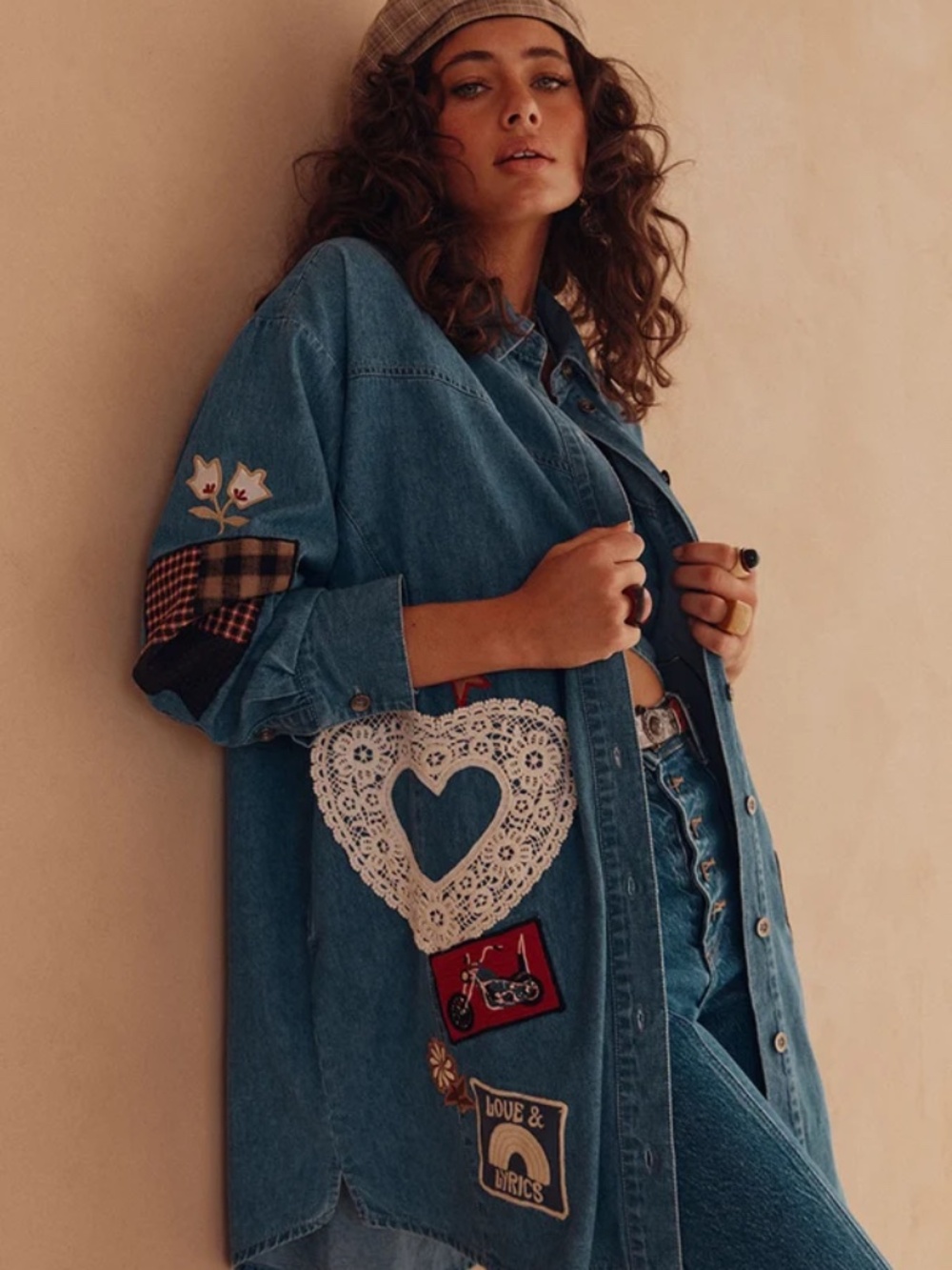 SPELL bombshell patchwork shirt - Picture 4 of 5